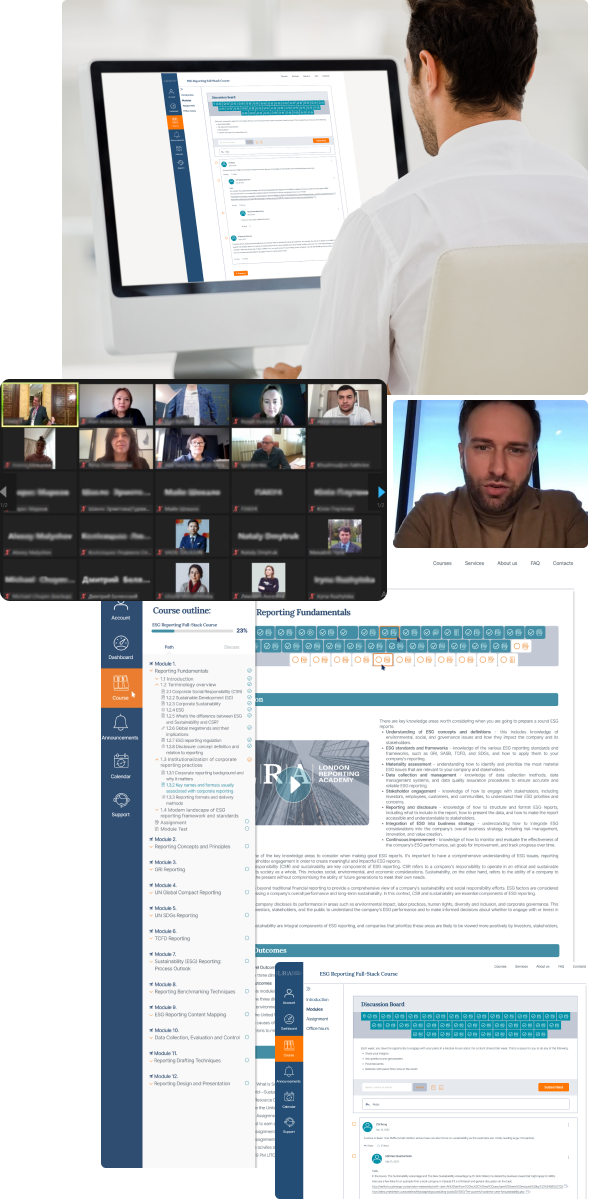London Reporting Academy - learning platform